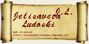 Jelisaveta Ludoški vizit kartica